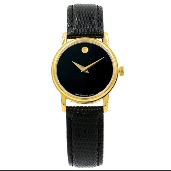 Movado Accessories - Movado Swiss Museum Folio Gold Plated Watch